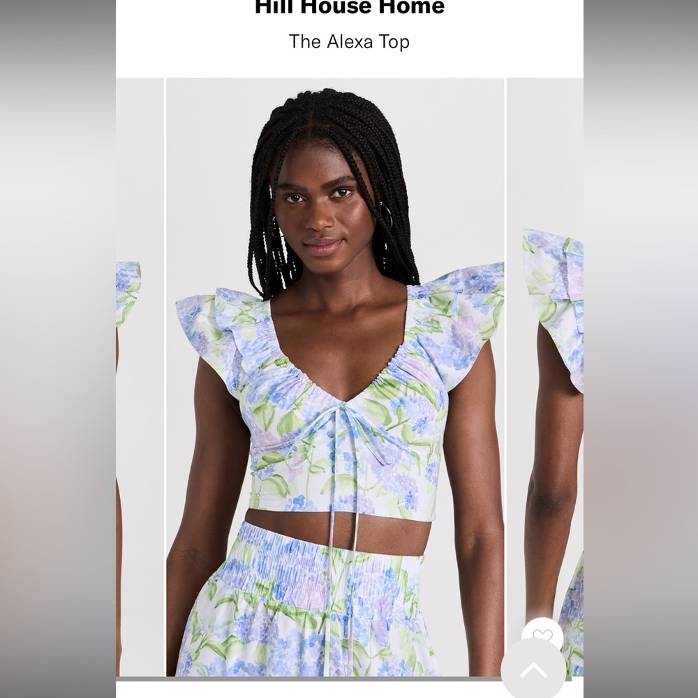 NWOT Hill House Alexa Top in Hydrangea XS, never worn, only tried on.